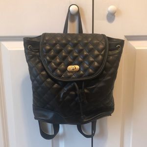 Black Mini Backpack Purse